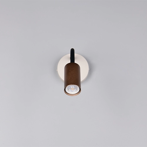 Wall light Taryn mocha brown with switch Trio 4017807685695