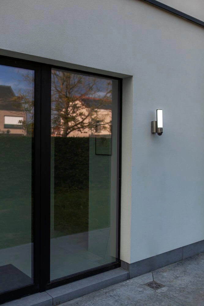 Wall lamp Elara Stainless steel with camera Lutec 6939412014043