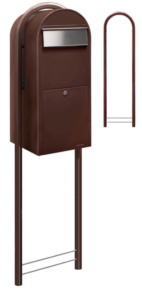 Mailbox Jumbo 8017 i Dark brown Bobi 6417237026248