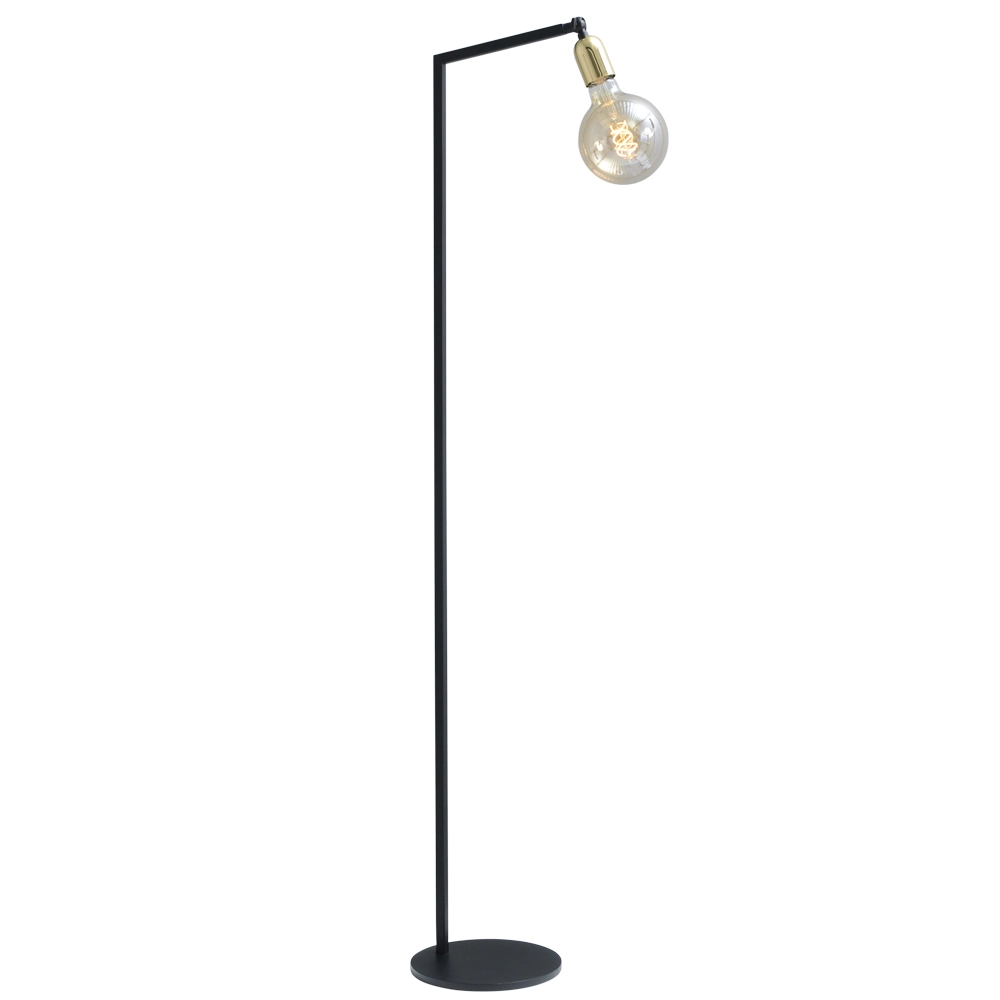 Floor lamp adjustable Tube with gold fitting