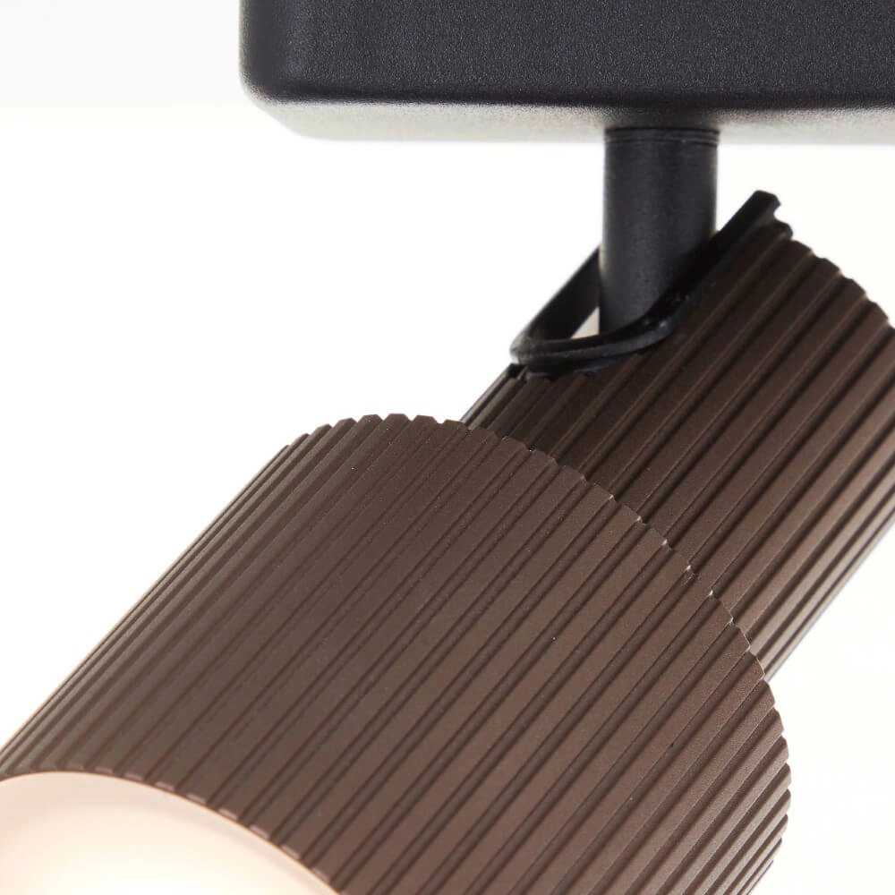 3-light surface-mounted spotlight Cadiz black with bronze Brilliant 4004353441288