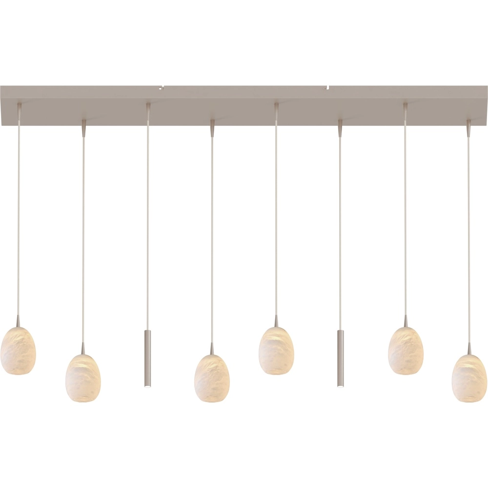Design pendant lamp Alta 8-light beige terra