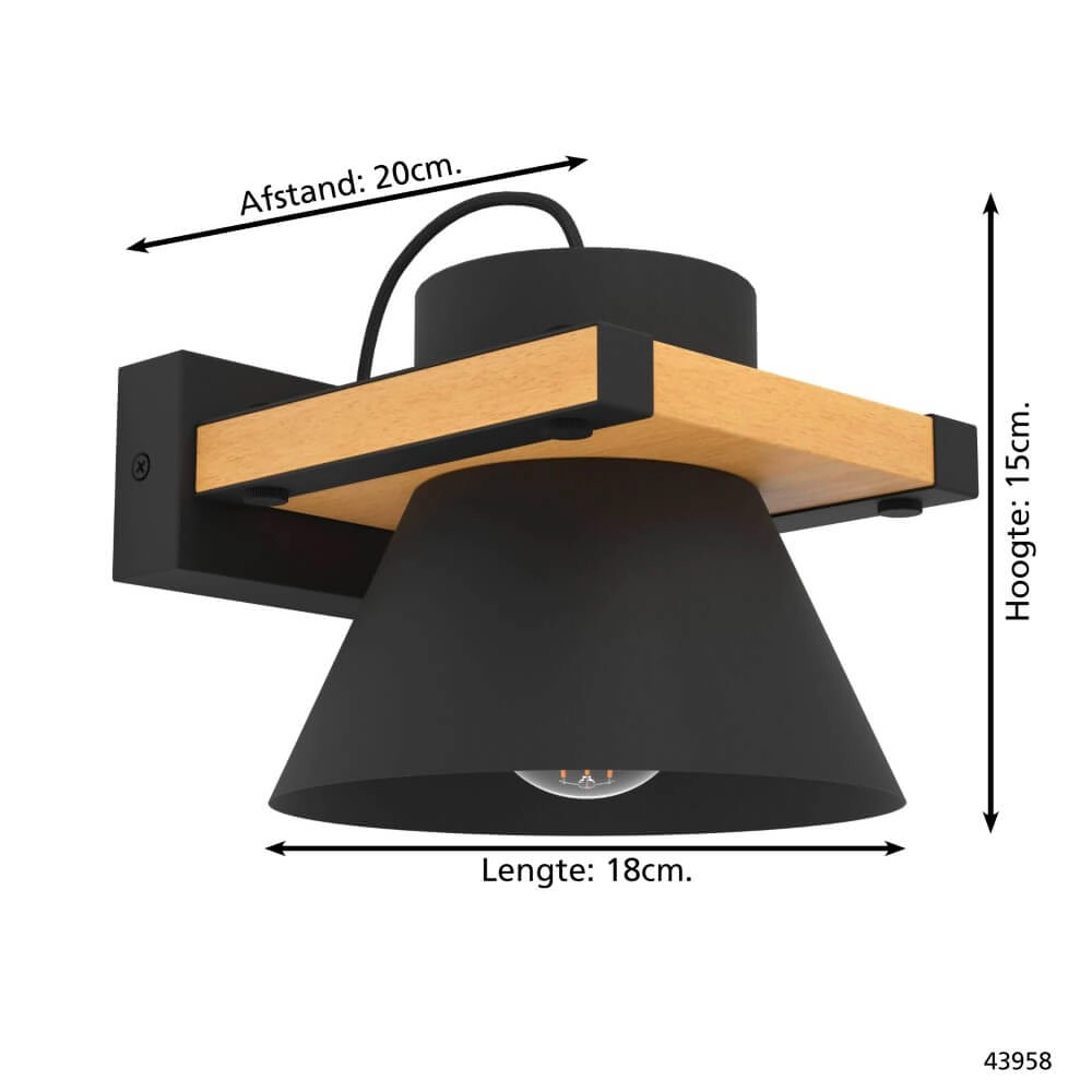 Country wall lamp Maccles Eglo 9002759439583