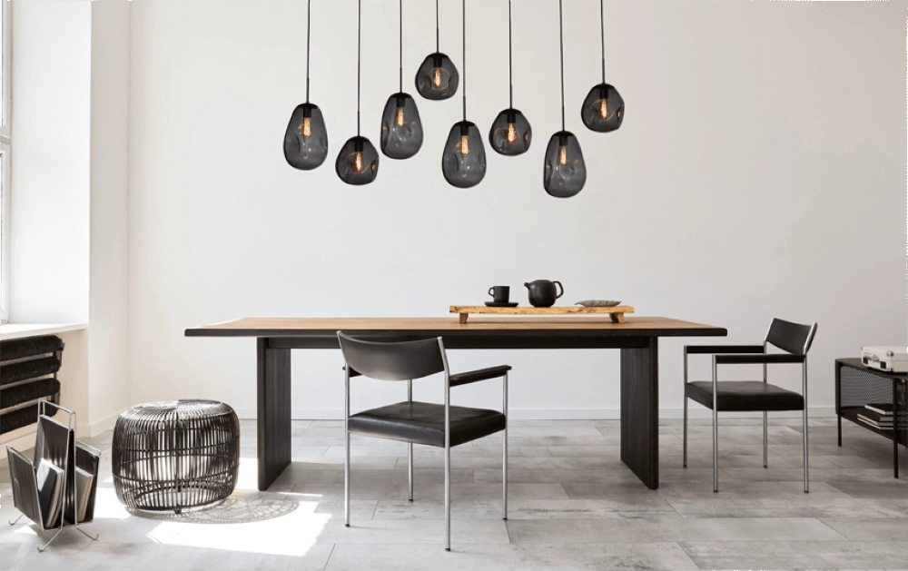 Hanging lamp Lava 8x smoke glass Masterlight 8718121286341