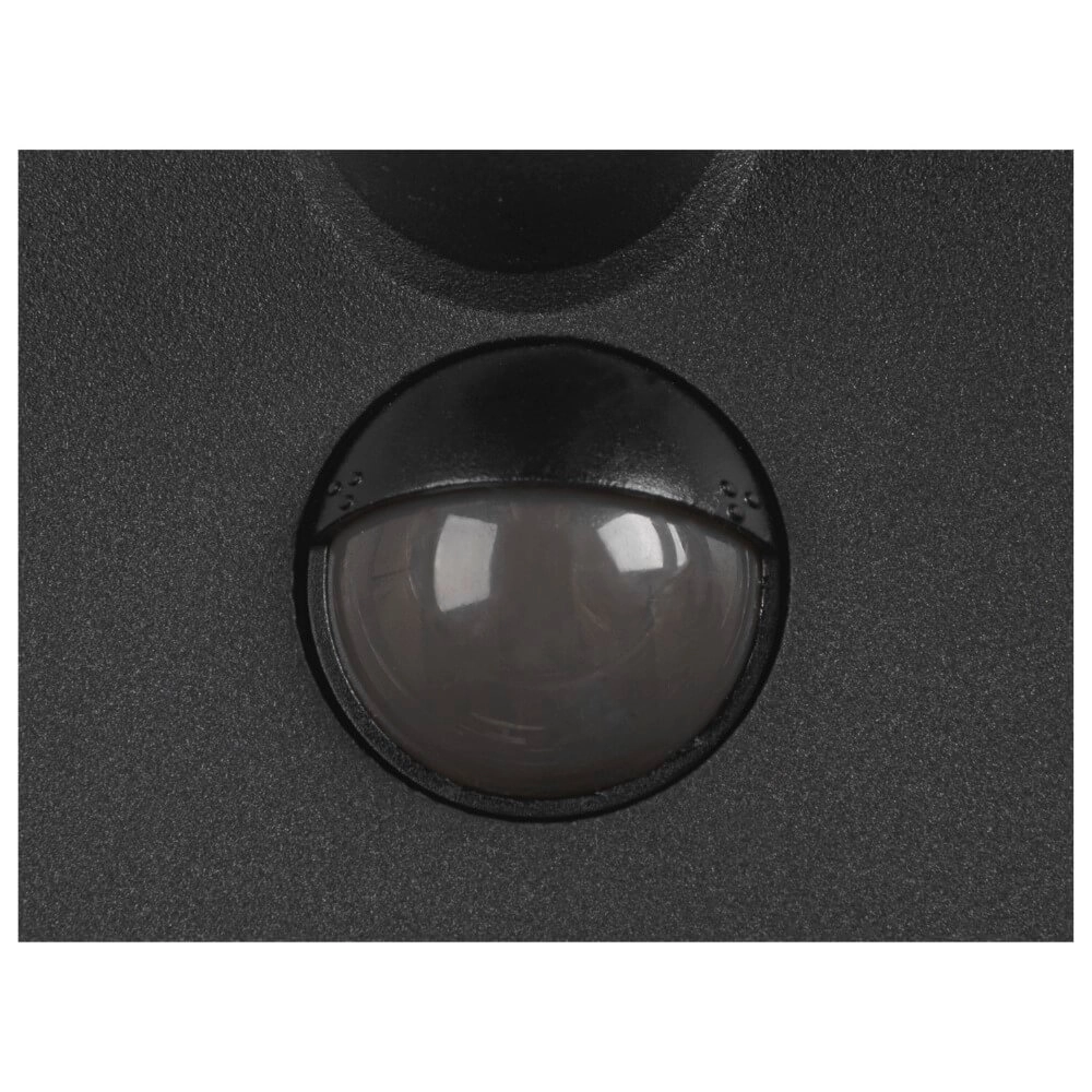 Sleek outdoor lamp Q-Ring with sensor - black SLV 4024163290746