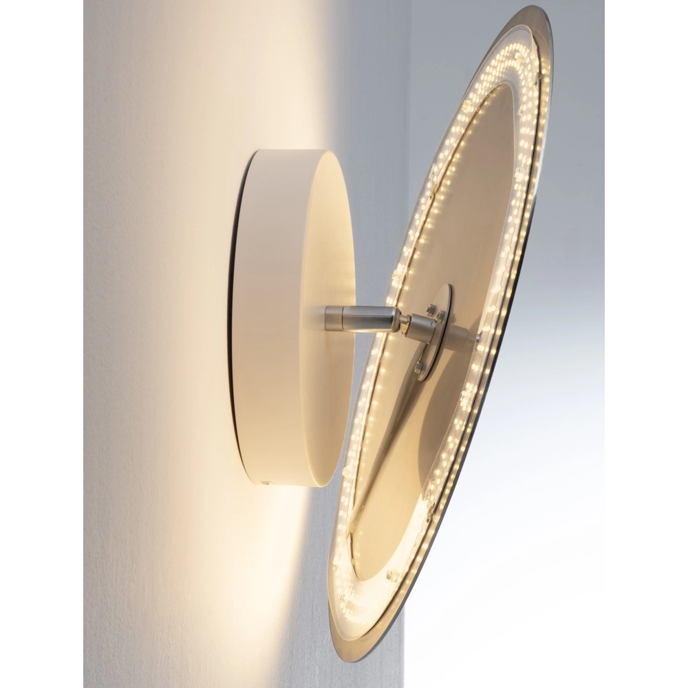 Design wall lamp Alida chrome Ø 40cm Lyora 5212017470959