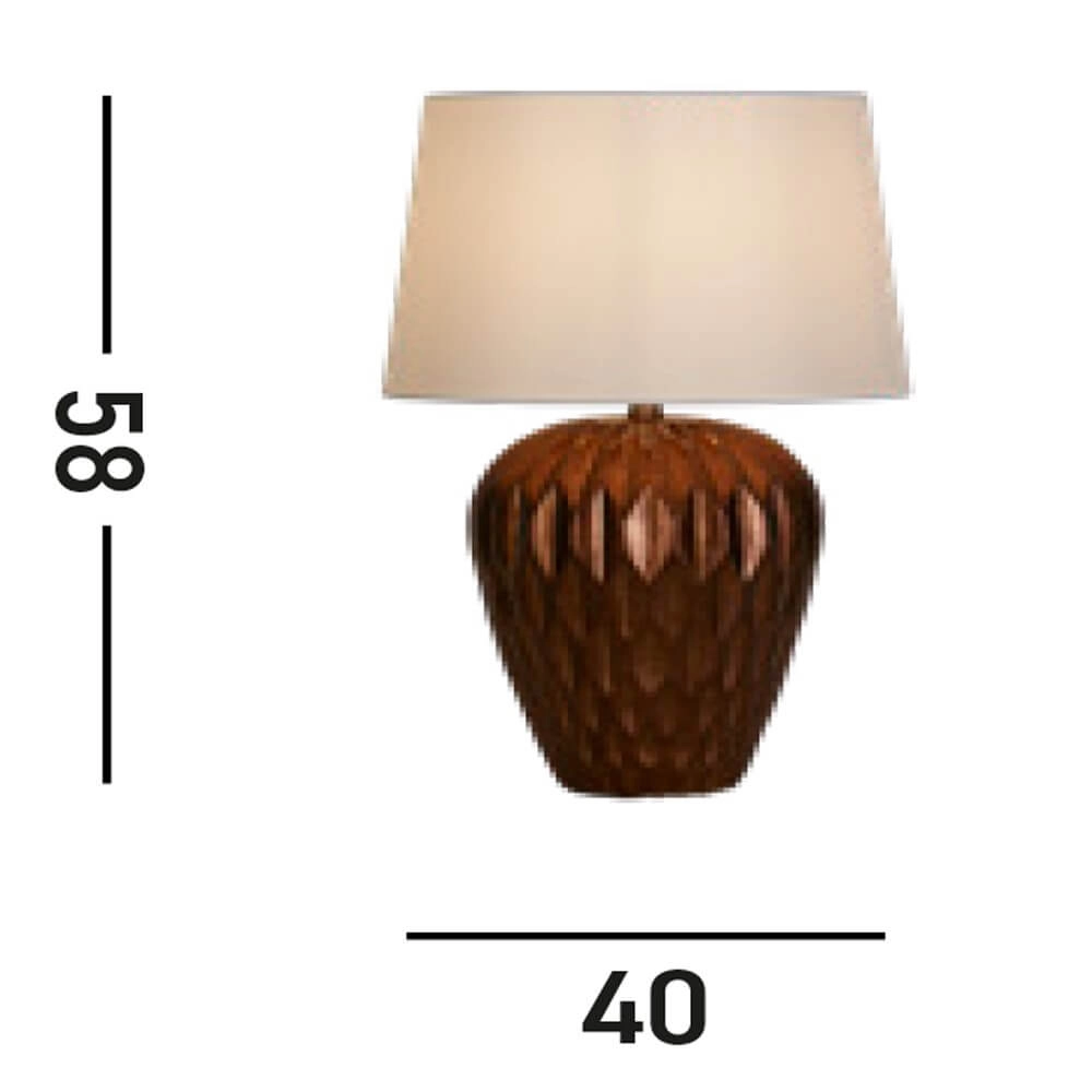 Table lamp Rosetta bronze Searchlight 5053423274027