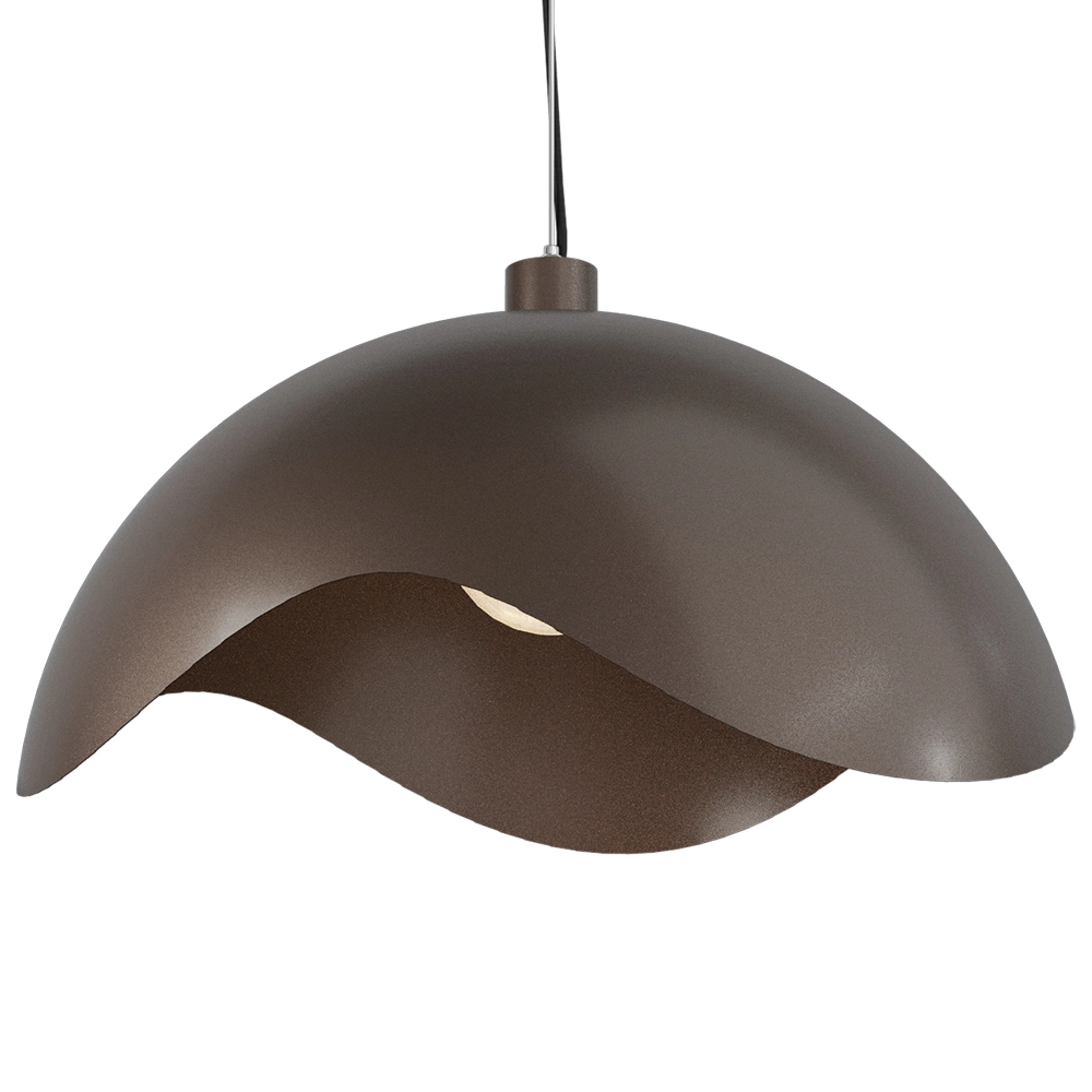 Design pendant lamp Volta Ø60cm - wavy - cocoa Masterlight 8718121395500