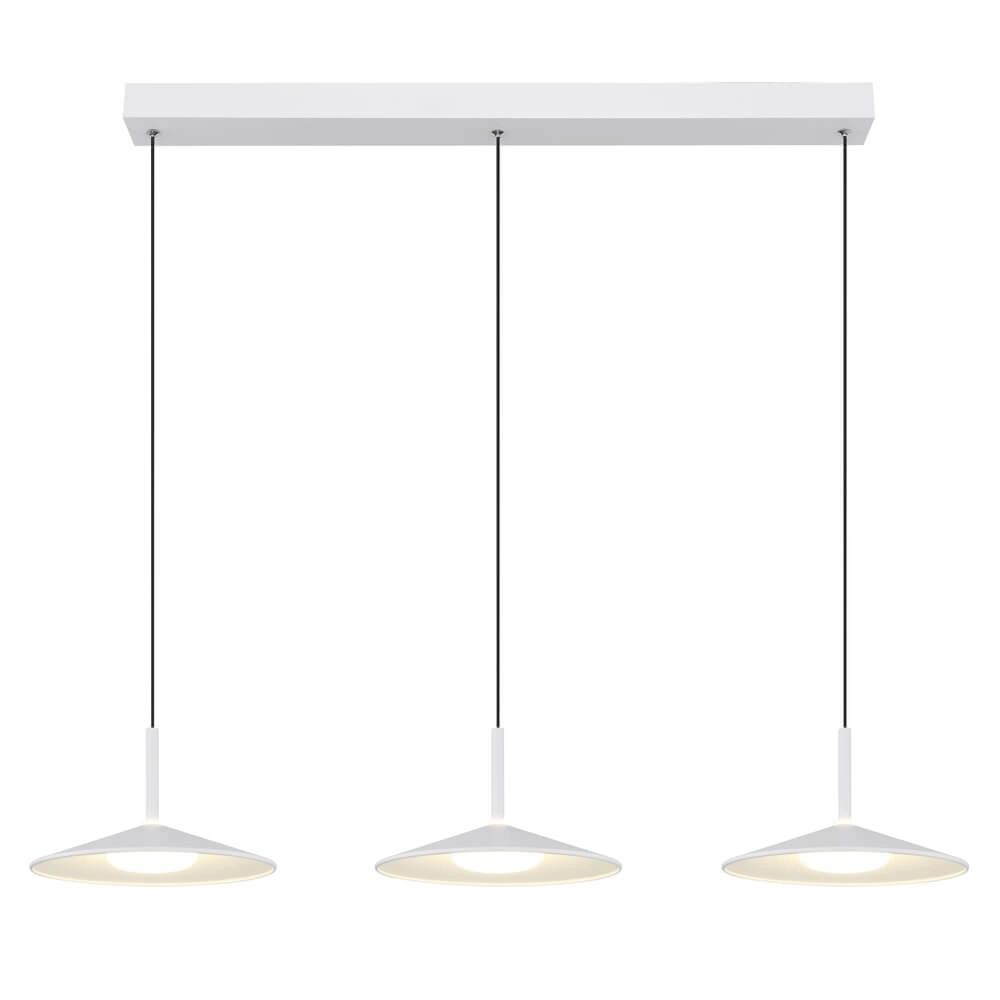 White pendant lamp Lampone 3-light design Globo 9007371447374