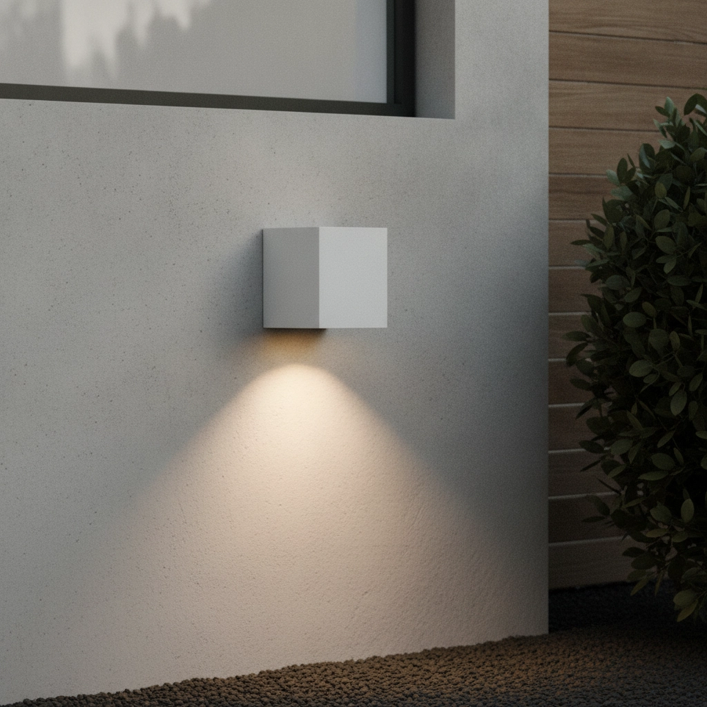 Angular spotlight Nero white down