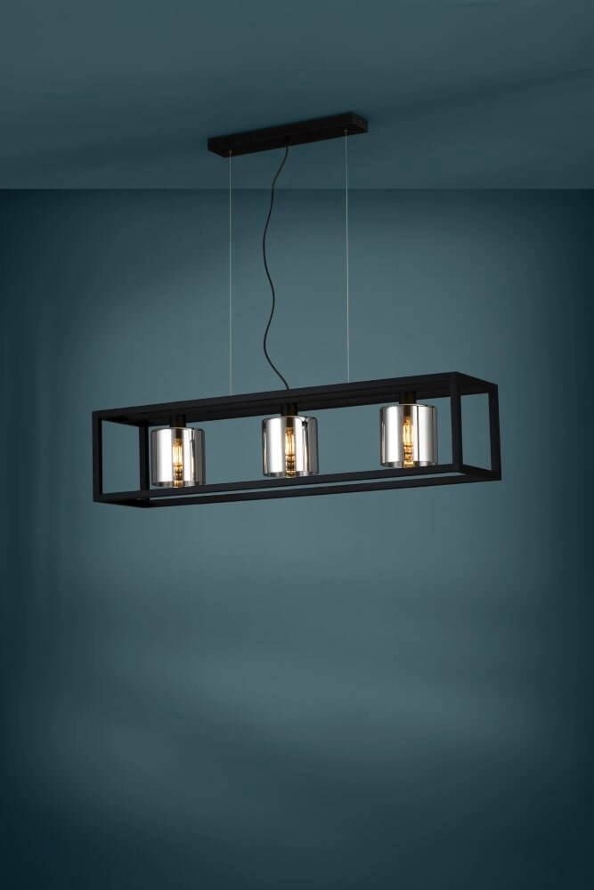 Dining room hanging lamp Brisling with smoke glass Stars of Light 9008606234653