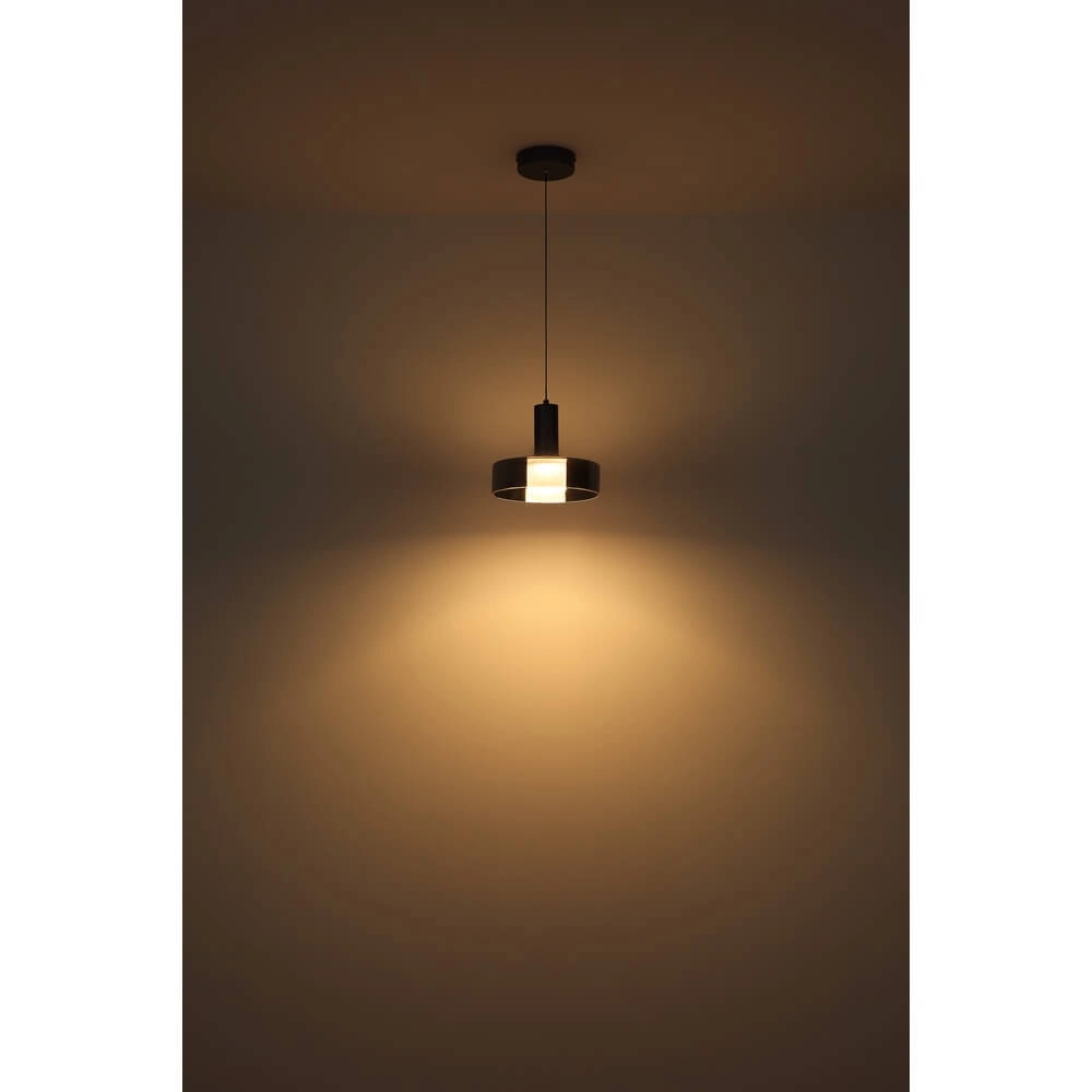 Sleek pendant lamp Grant grey Ø 22cm Globo 9007371474899