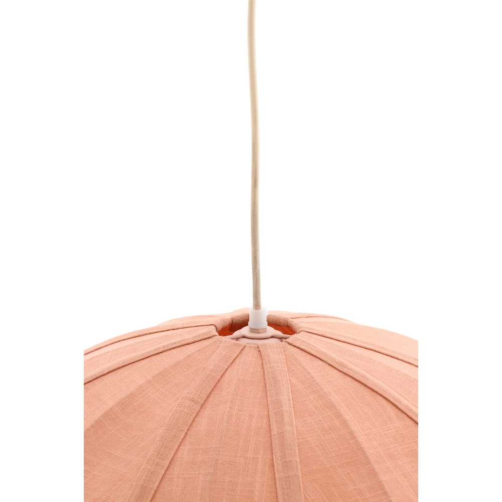 Fabric pendant lamp Cesano Ø 64cm - light pink Light & Living 8717807779320