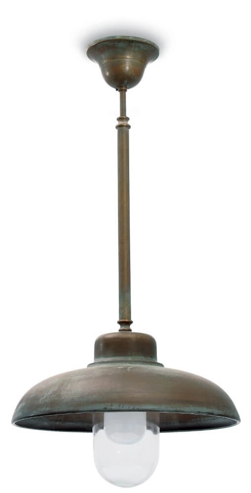 Country Pendant Lamp Samoa M - aged brass
