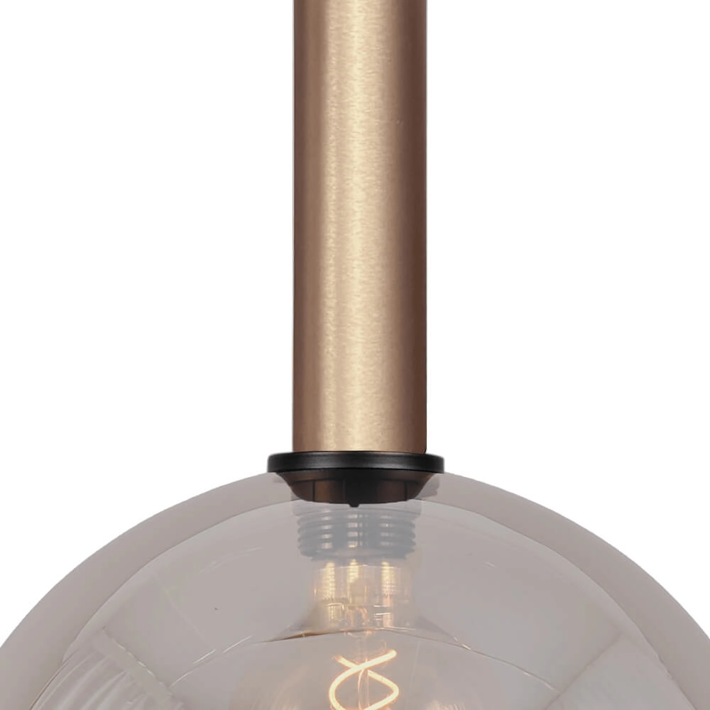 Hanging lamp Ø 30cm Bella 2 Brass gold with gold glass Masterlight 8718121333946