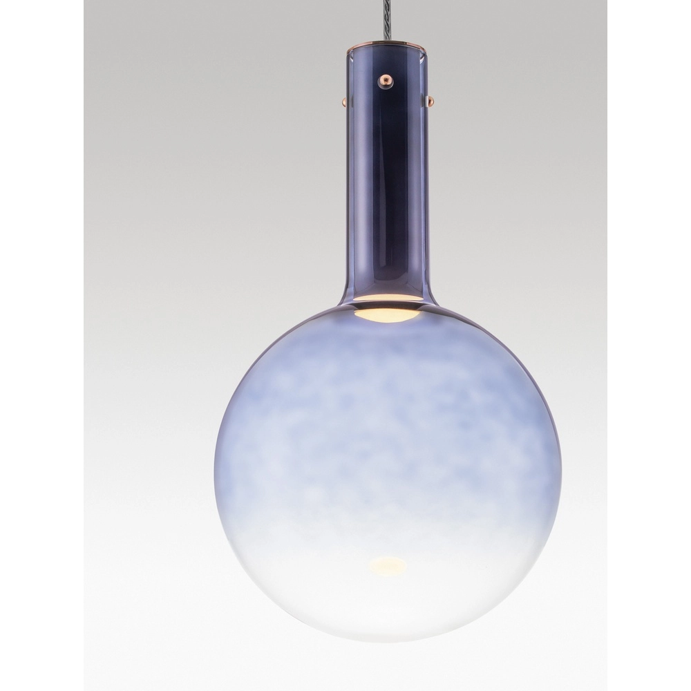 Pendant lamp Nostos blue glass