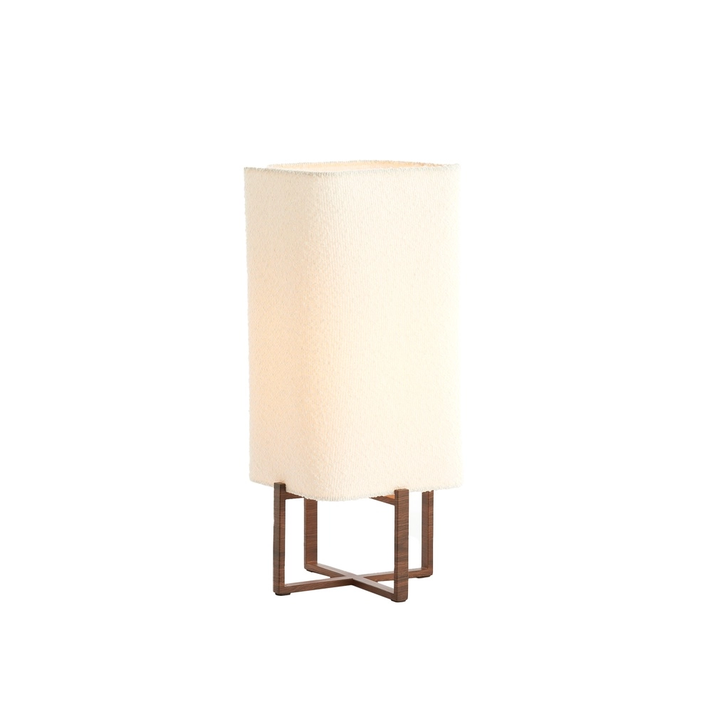 Table lamp Wyn 50,5cm - cream rope with walnut look Light & Living 8717807792565