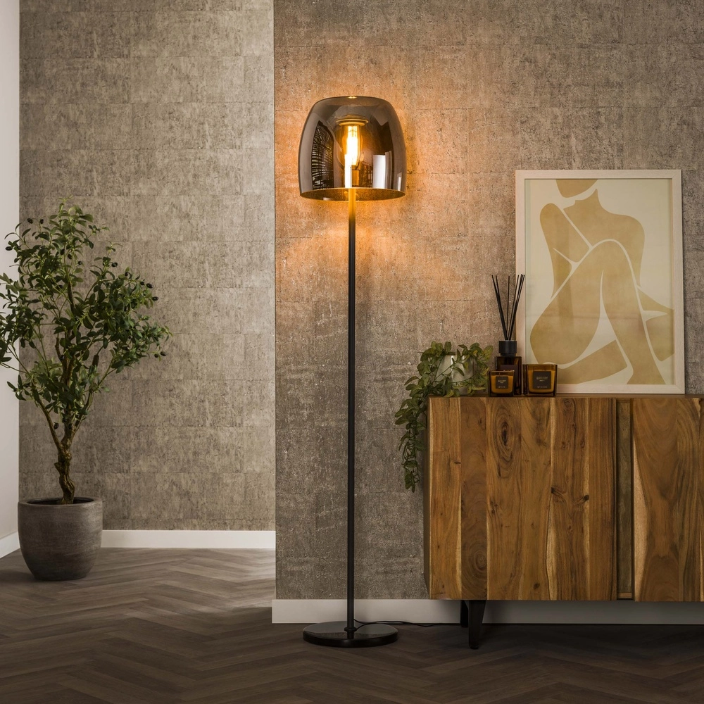 Glass floor lamp Drift Ø 35cm - 170cm high