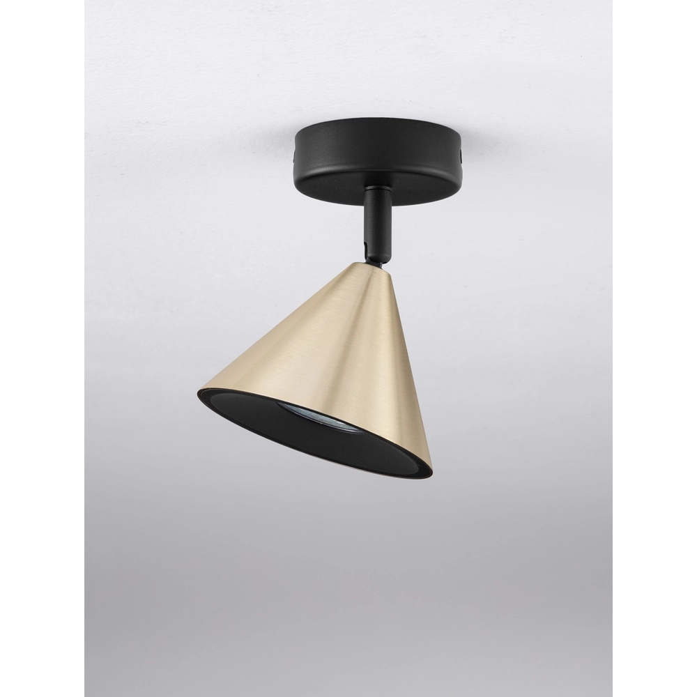 Ceiling lamp Conico black with gold Lyora 5212017475350
