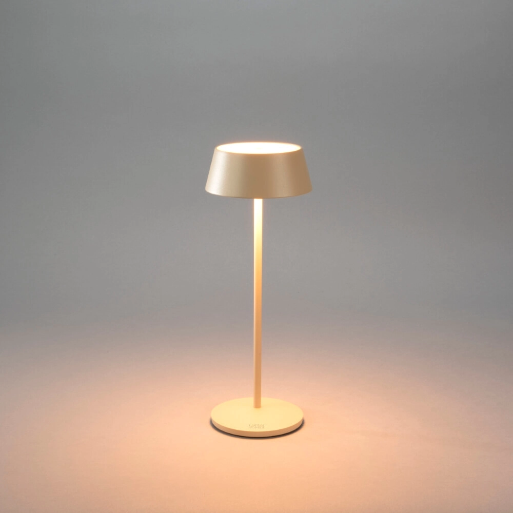 Rechargeable table lamp Menton sand brown KonstSmide 7318307839333