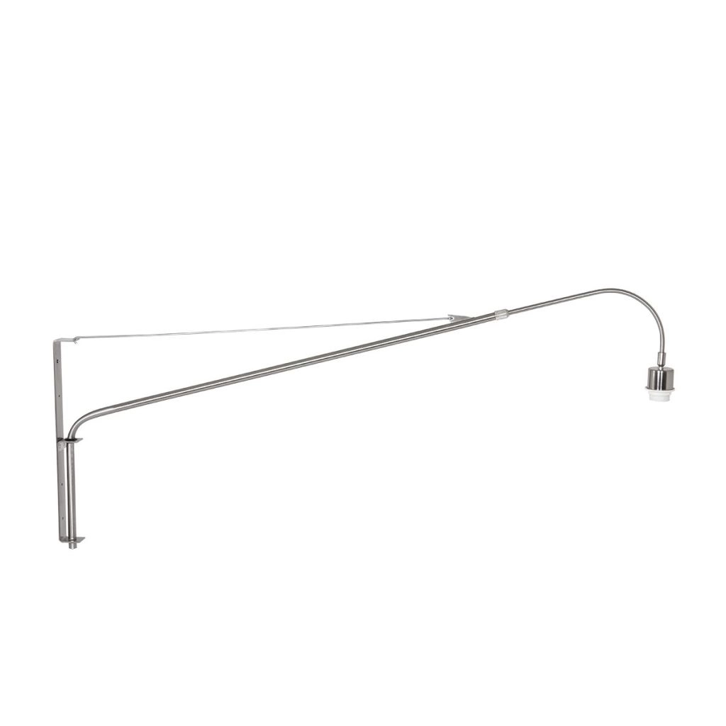 Wall lamp Vela Lino metal grey with black shade Ø60cm Steinhauer 8712746182422