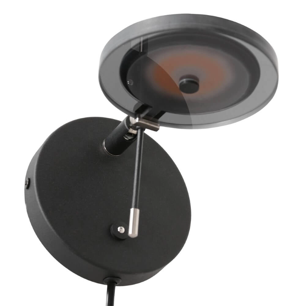 Wall reading lamp Turound black Steinhauer 8712746145458