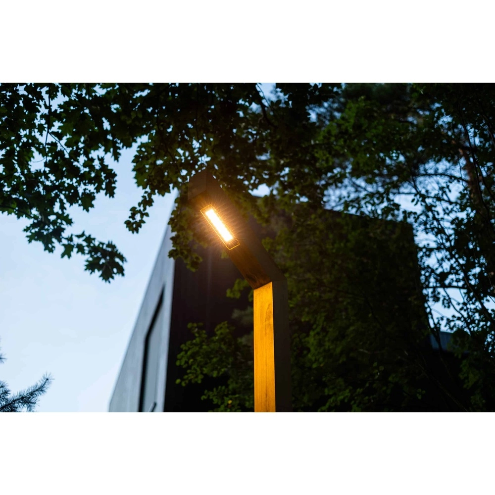 Wooden street lamp Strato Rustic chestnut - 4M - PH08 - 3000K Timberlab 8716803514546