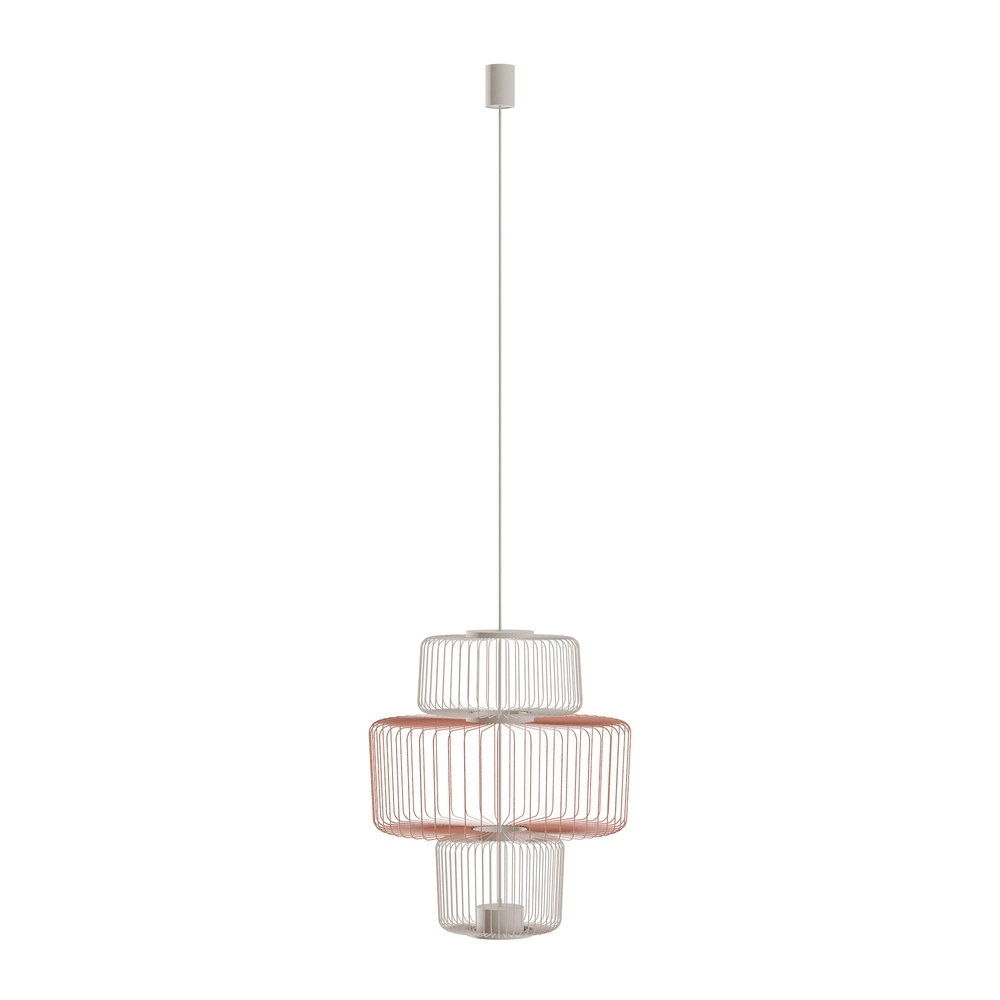Cage lamp Nome sand brown Ø 49cm