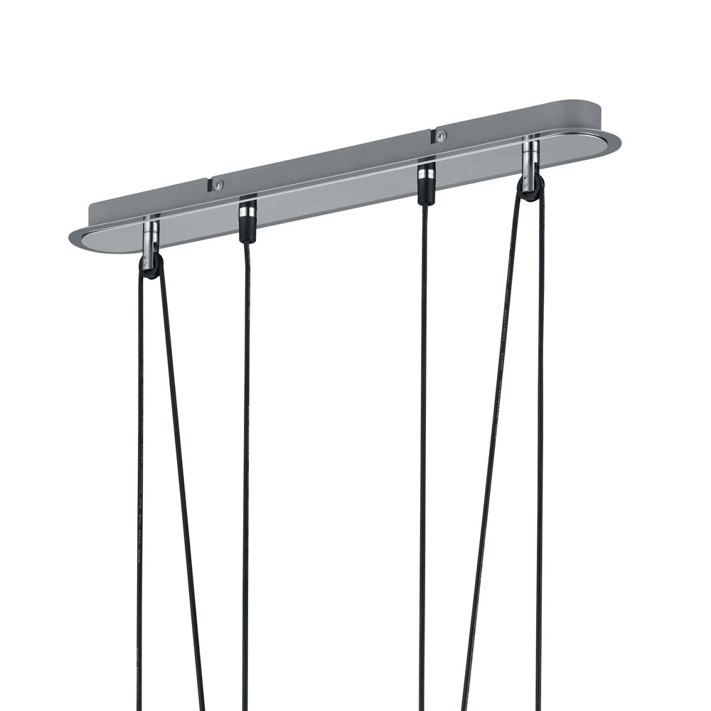 LED pendant light Levisto 4-light nickel Trio 4017807281781