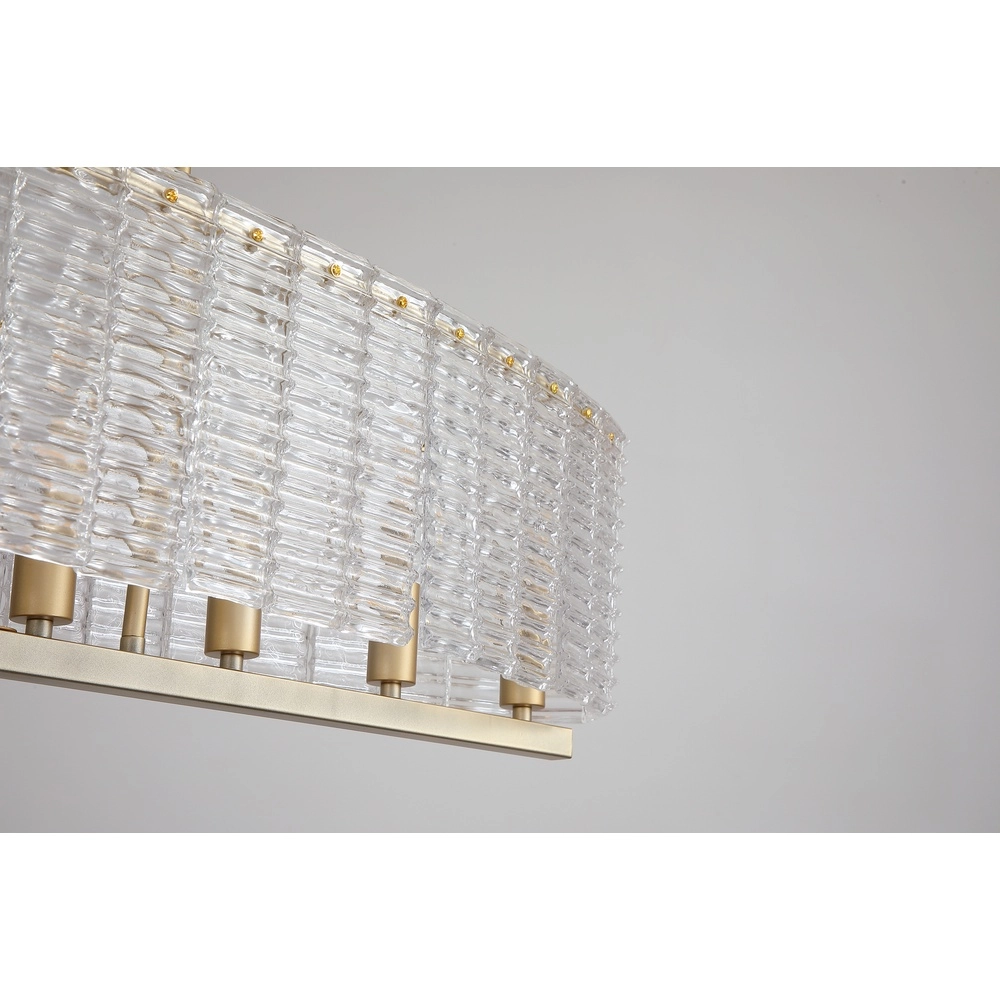Classic pendant lamp Flute Gold