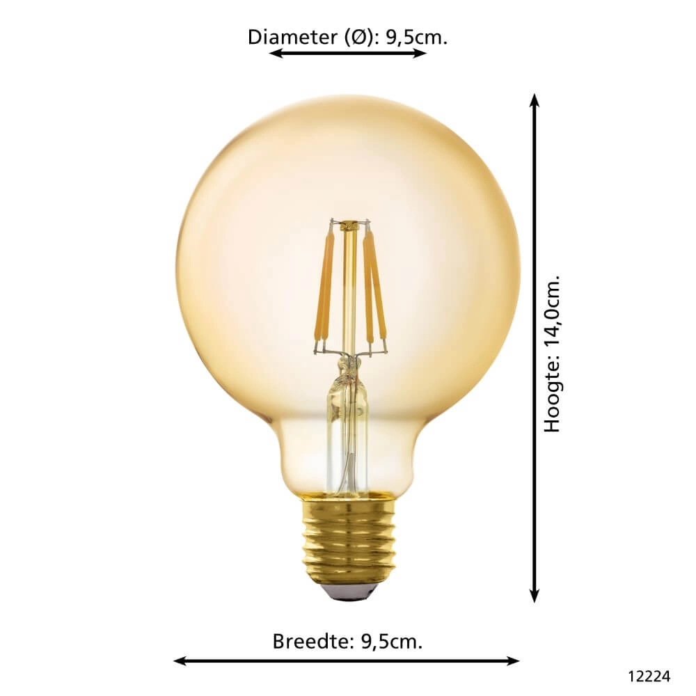 LED lamp bulb Zigbee - E27 - 4.9 watt - 2200K - G95 Eglo 9002759122249