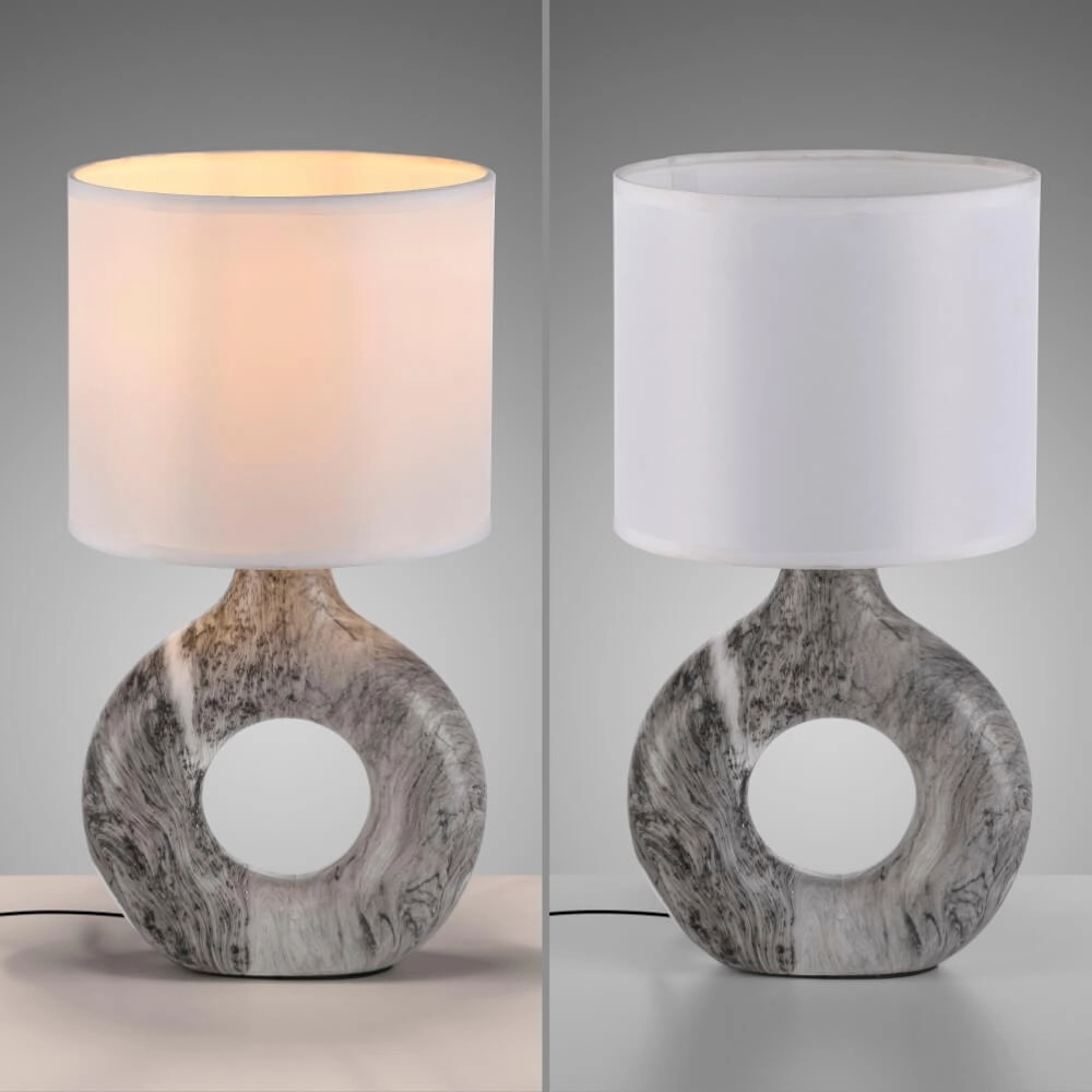 Table lamp Carara grey Just Light 4043689004835