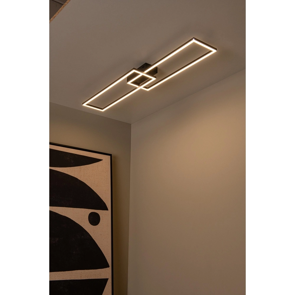 Design ceiling lamp Arianne Elongated black Lucide 5411212530905