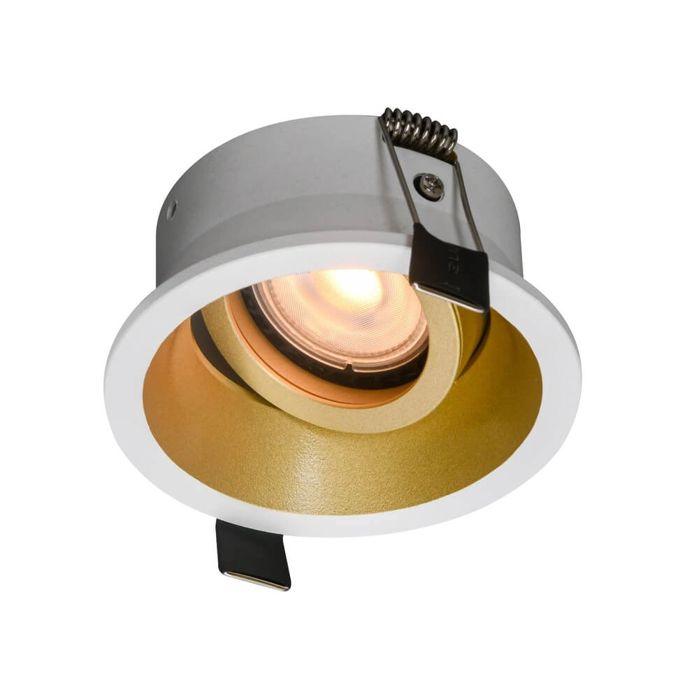 Round recessed spotlight Roura White with gold inside Artdelight 8720701102651