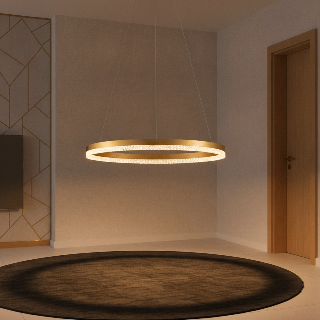 Pendant lamp Adria gold Ø 60cm
