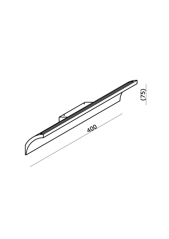 Indirect wall lamp Malibu Up - champagne Artdelight 8720701104112