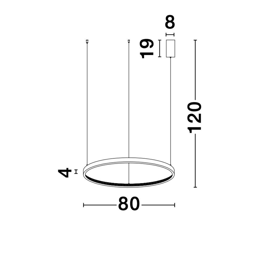 Pendant lamp Preston gold Ø 80cm Lyora 5212017424082