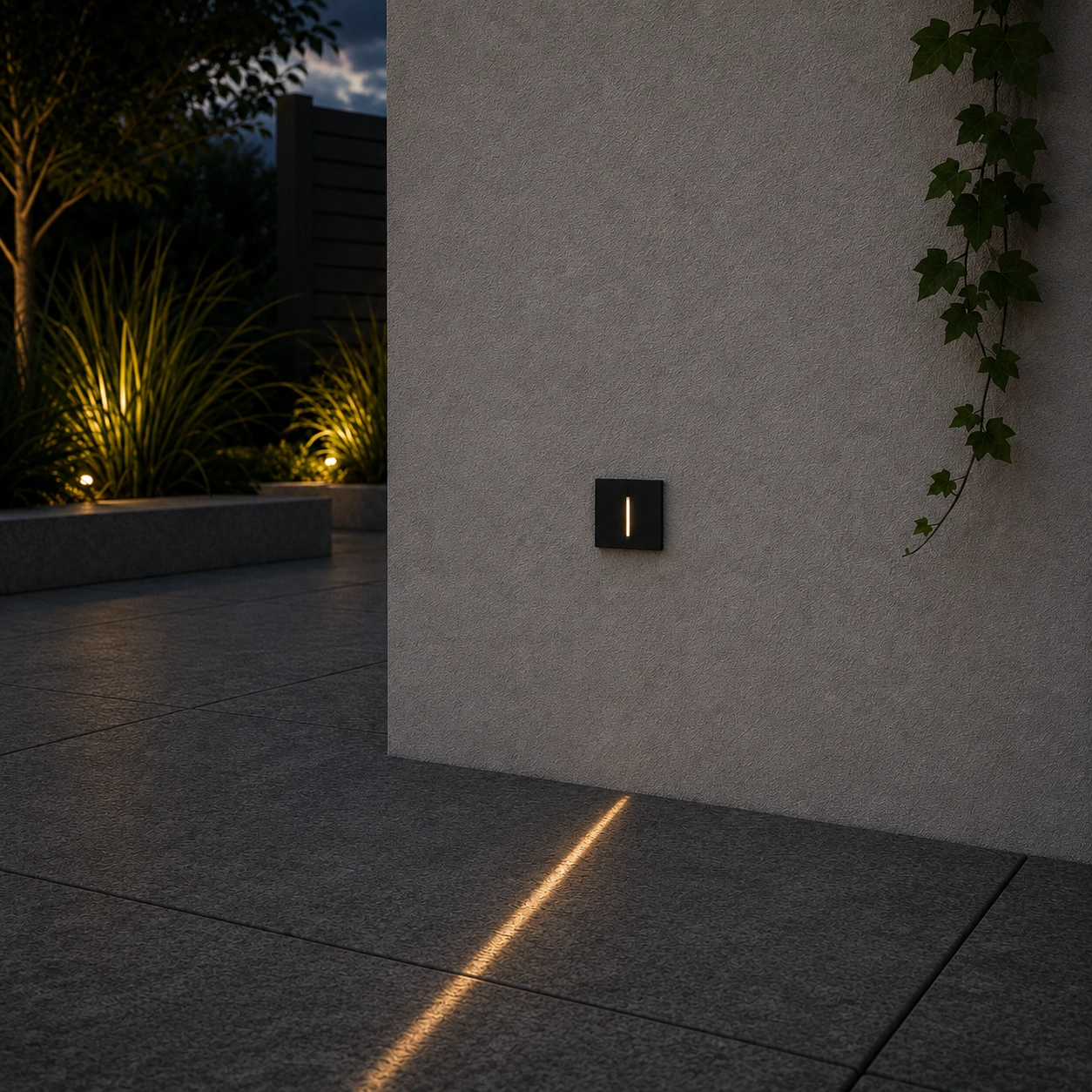 Recessed light Aizen square anthracite