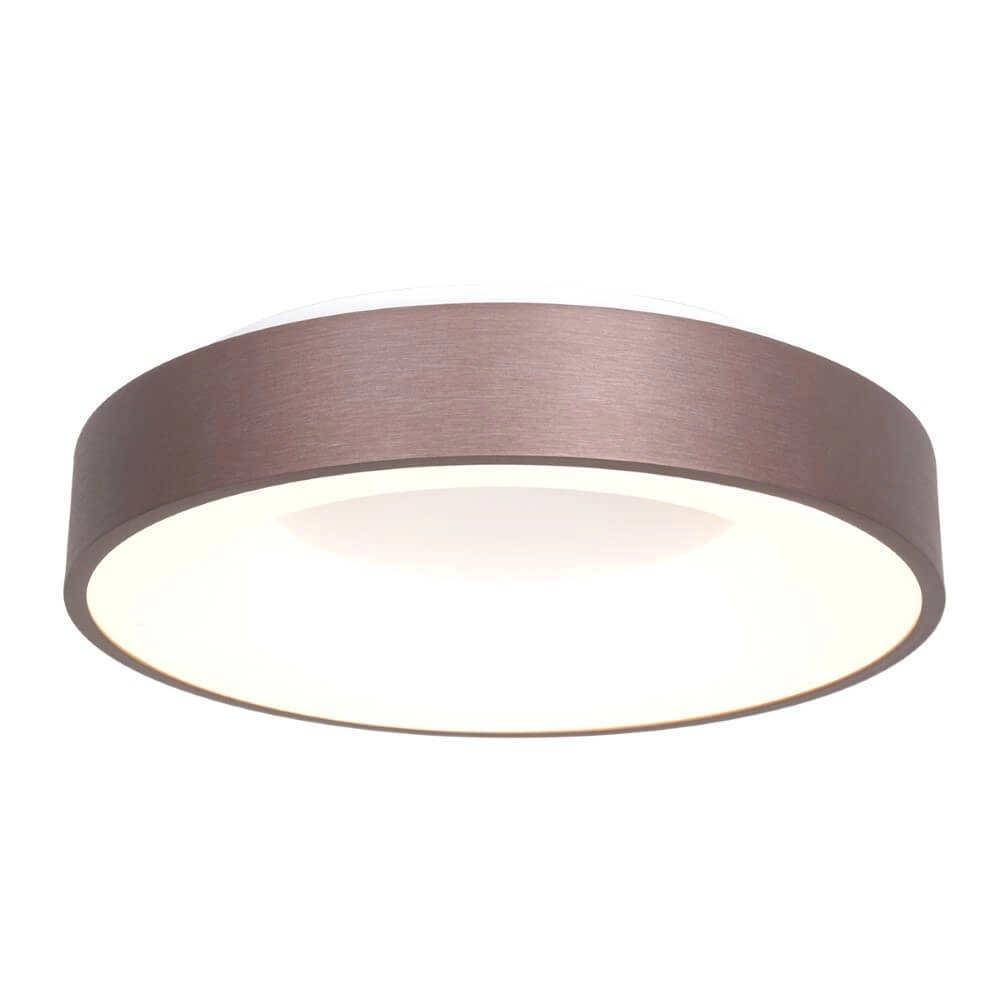 Bronze LED ceiling lamp Ringlede Ø 48cm