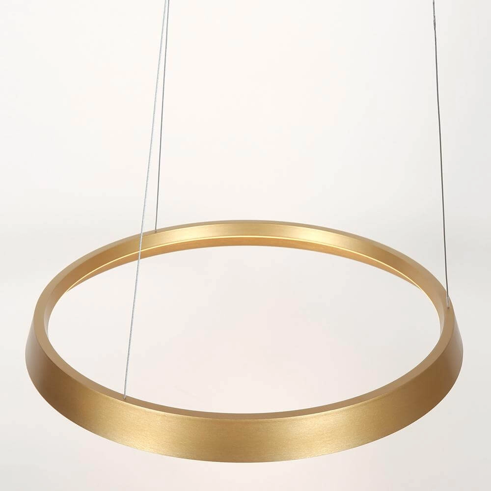 Sleek pendant lamp Ringlux gold Ø 60cm Steinhauer 8712746171969