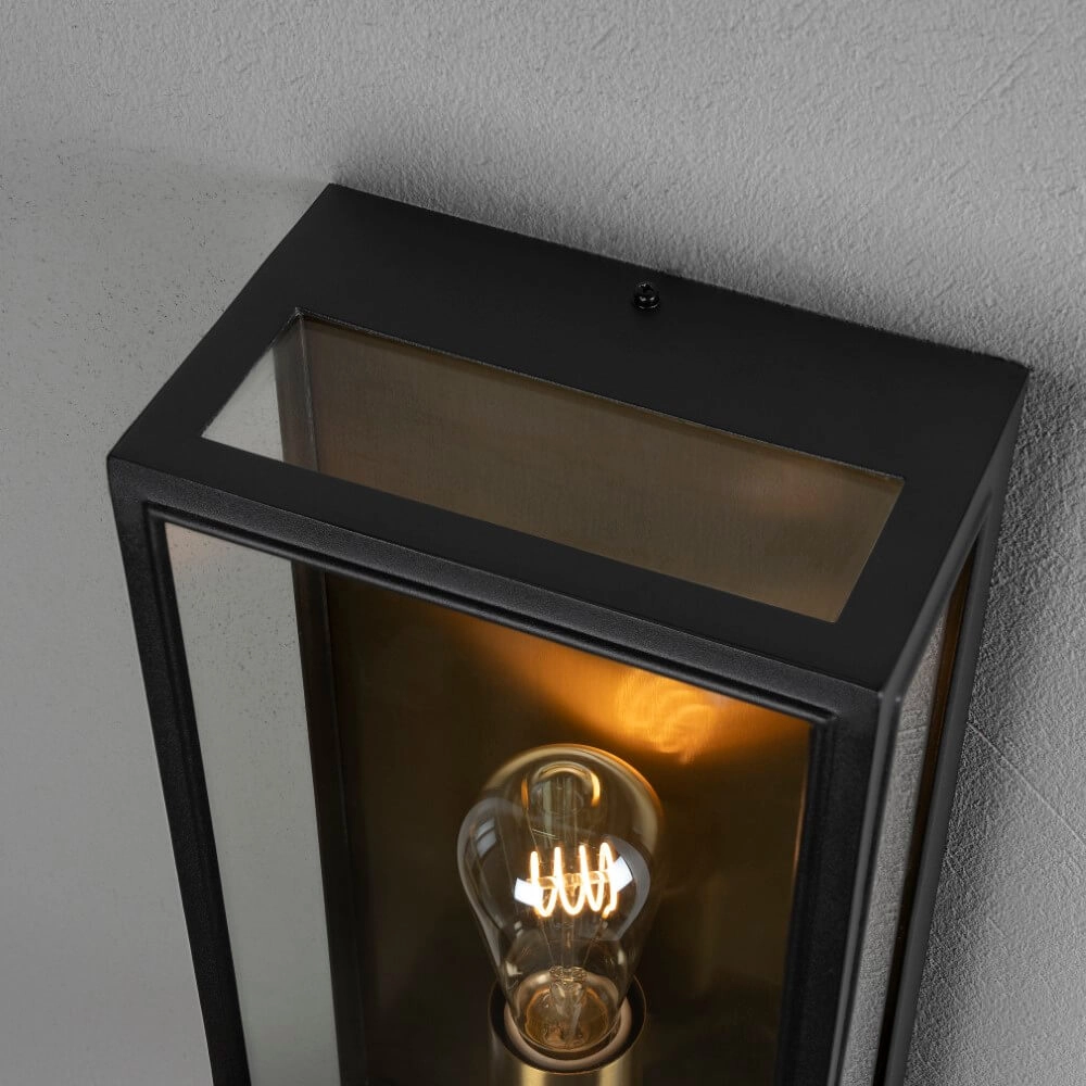 Country wall lamp Carpi black with gold KonstSmide 7318303497582