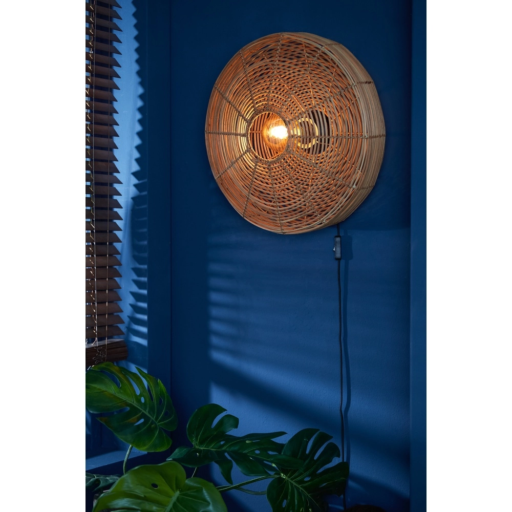 Rattan wall lamp Mataka Ø 51cm Light & Living 8717807338770