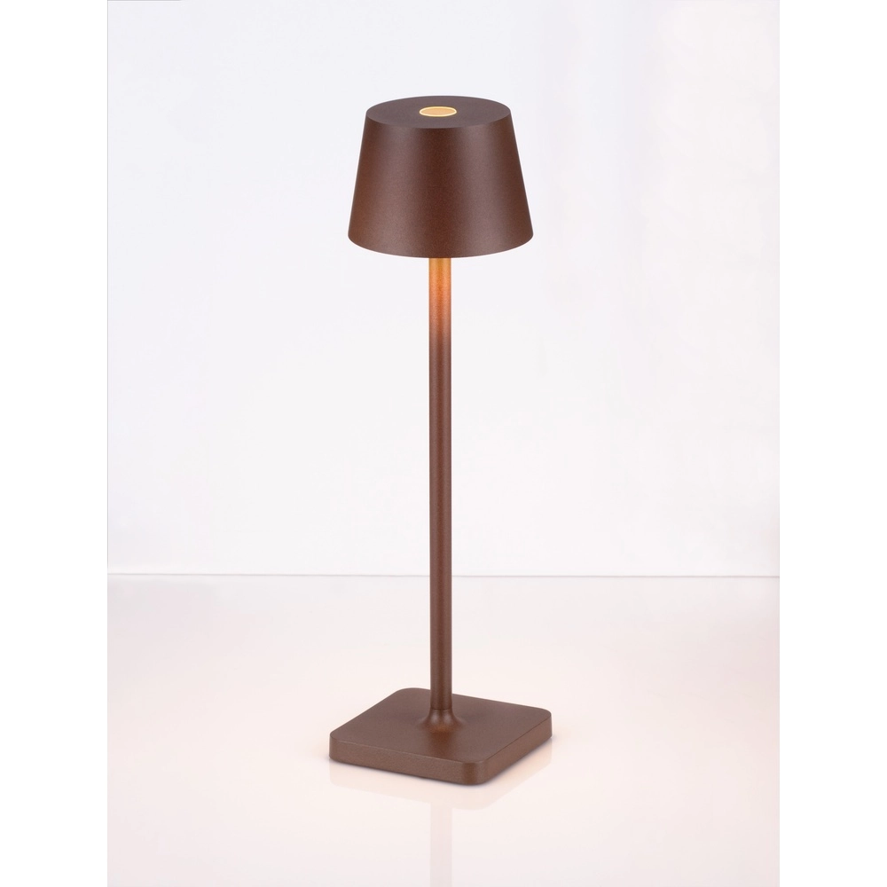 Rechargeable table lamp Deck Rusty brown Lyora 5212017449245