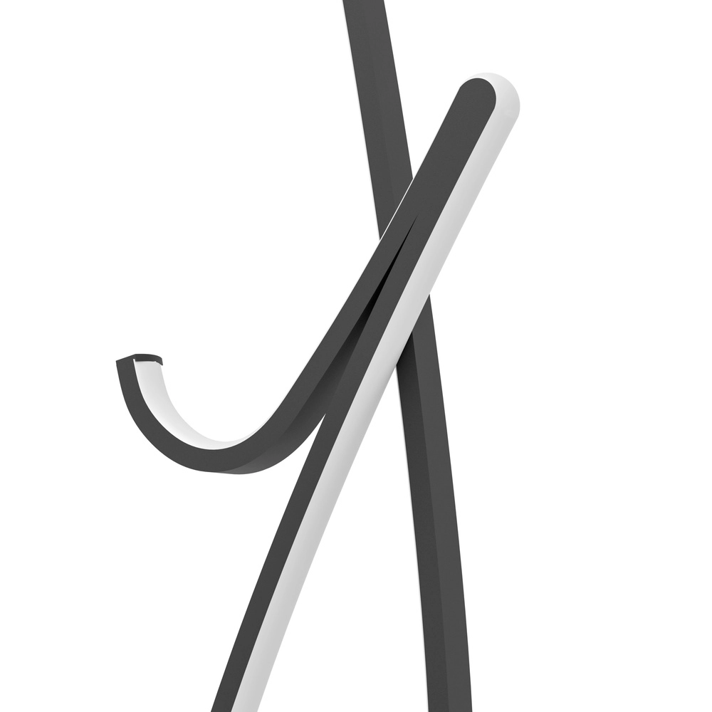 Designer LED floor lamp Cardoncito Black Eglo 9008606368150