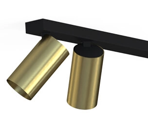 Golden ceiling spotlight Mono 8 spots Lyora 5903139775496