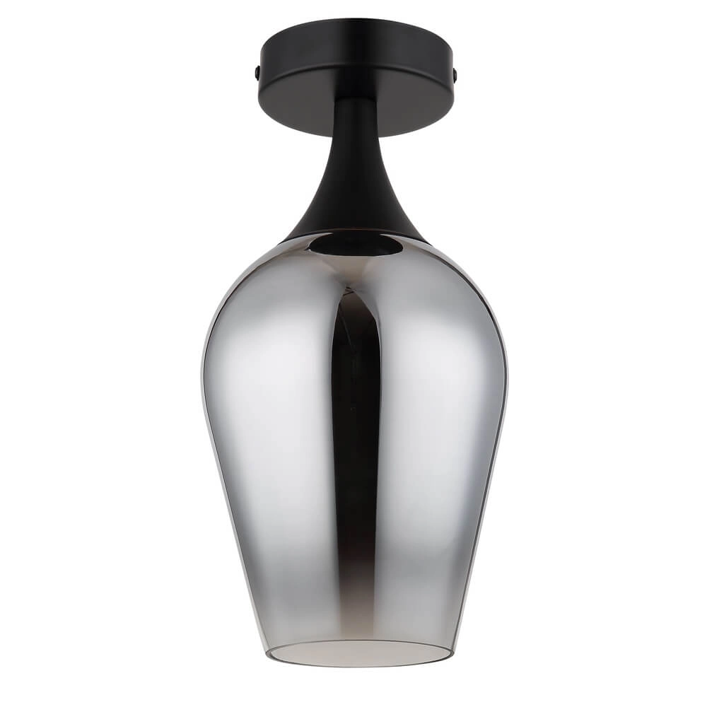 Ceiling lamp Lavus smoke glass Ø 15cm Globo 9007371471201