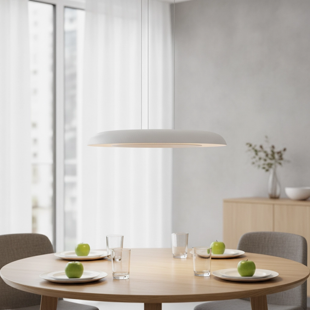 Modern pendant lamp Epos Ø 60cm white