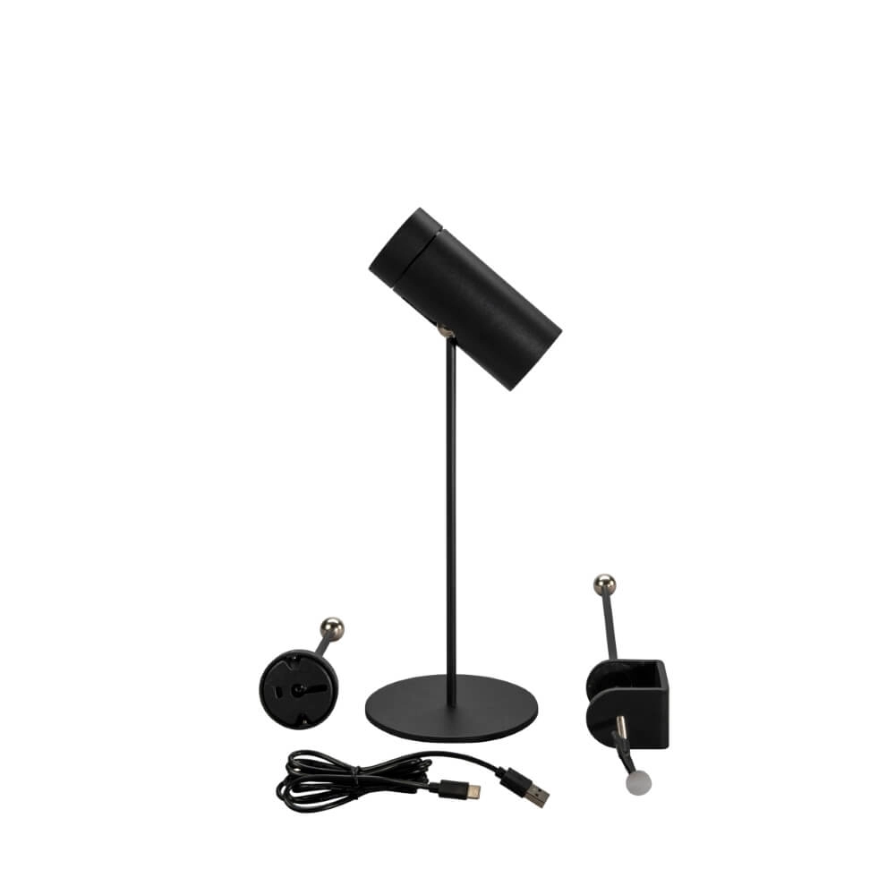Rechargeable table lamp Multi black with magnet KonstSmide 7318307844757