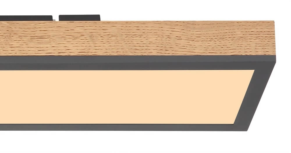 Wooden led ceiling light Doro 60x15cm Globo 9007371417780