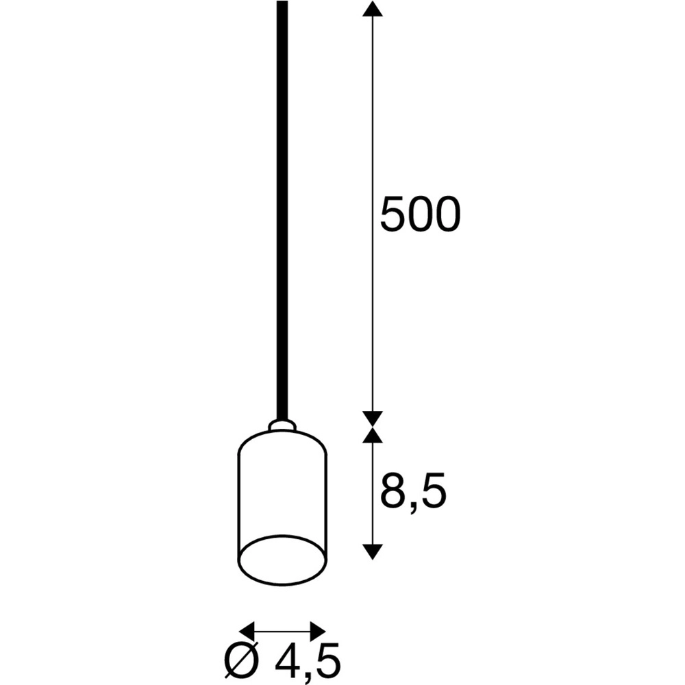 Pendant lamp Fitu Aluminum Black SLV 4024163316040